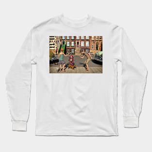 "The Scolding" or  aka When a Dog's Gotta Go!!! Long Sleeve T-Shirt